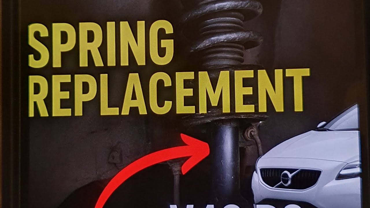 Diy Volvo V40 D3 (2018) front spring replacement. Save money and fix it yourself.
