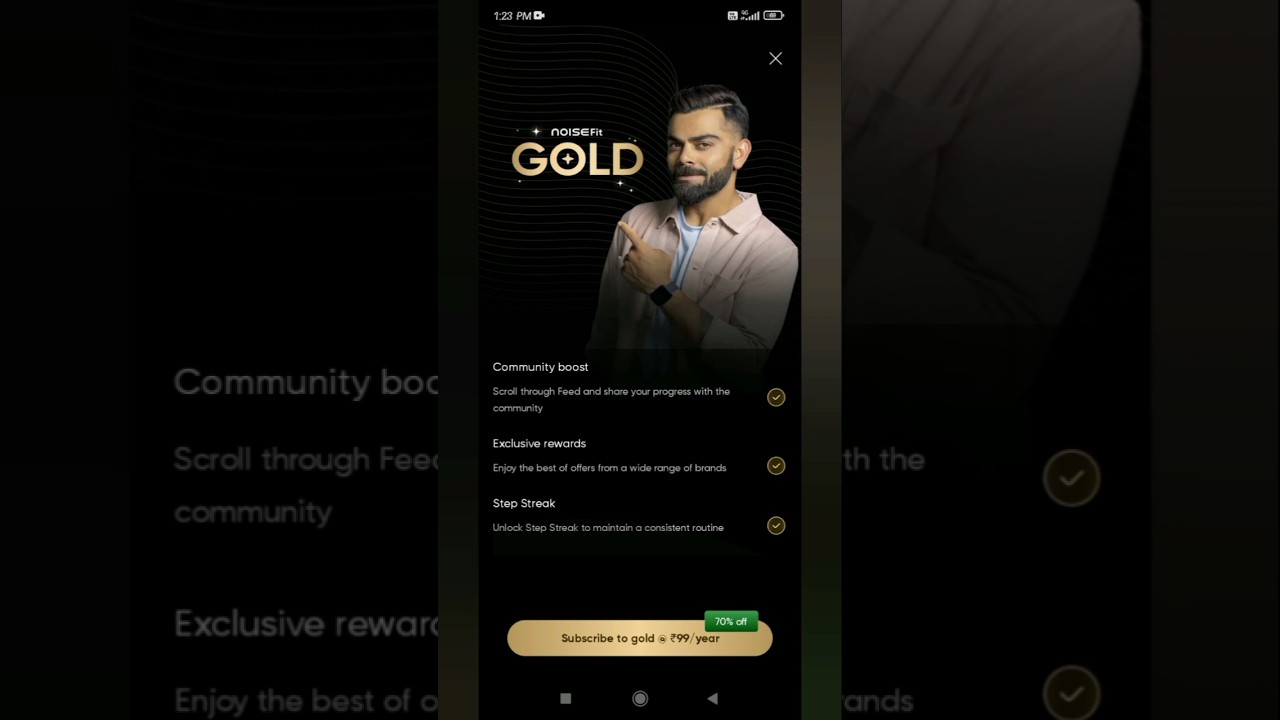 Noisefit gold subscription /gold subscription of 99rs problem solved of watchface