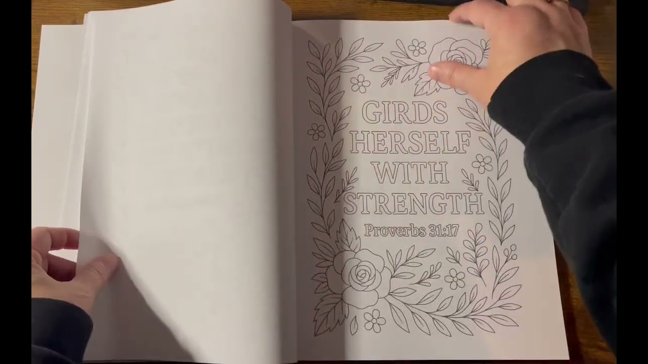 Coloring Proverbs 31 The Virtuous Woman by Mama T Coloring Books flip 