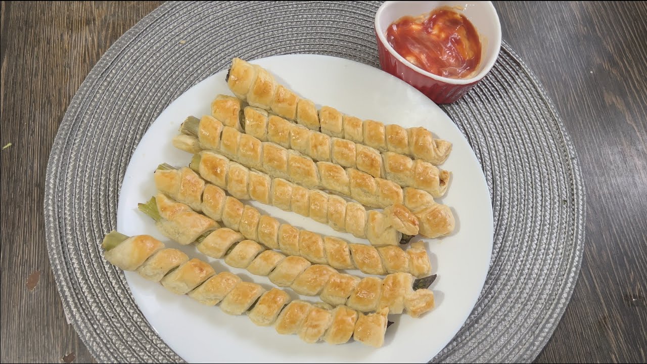 Asparagus Puff Pastry Quick & Easy Snack Recipe  جھٹ پٹ اور آسان اسنیک ترکیب