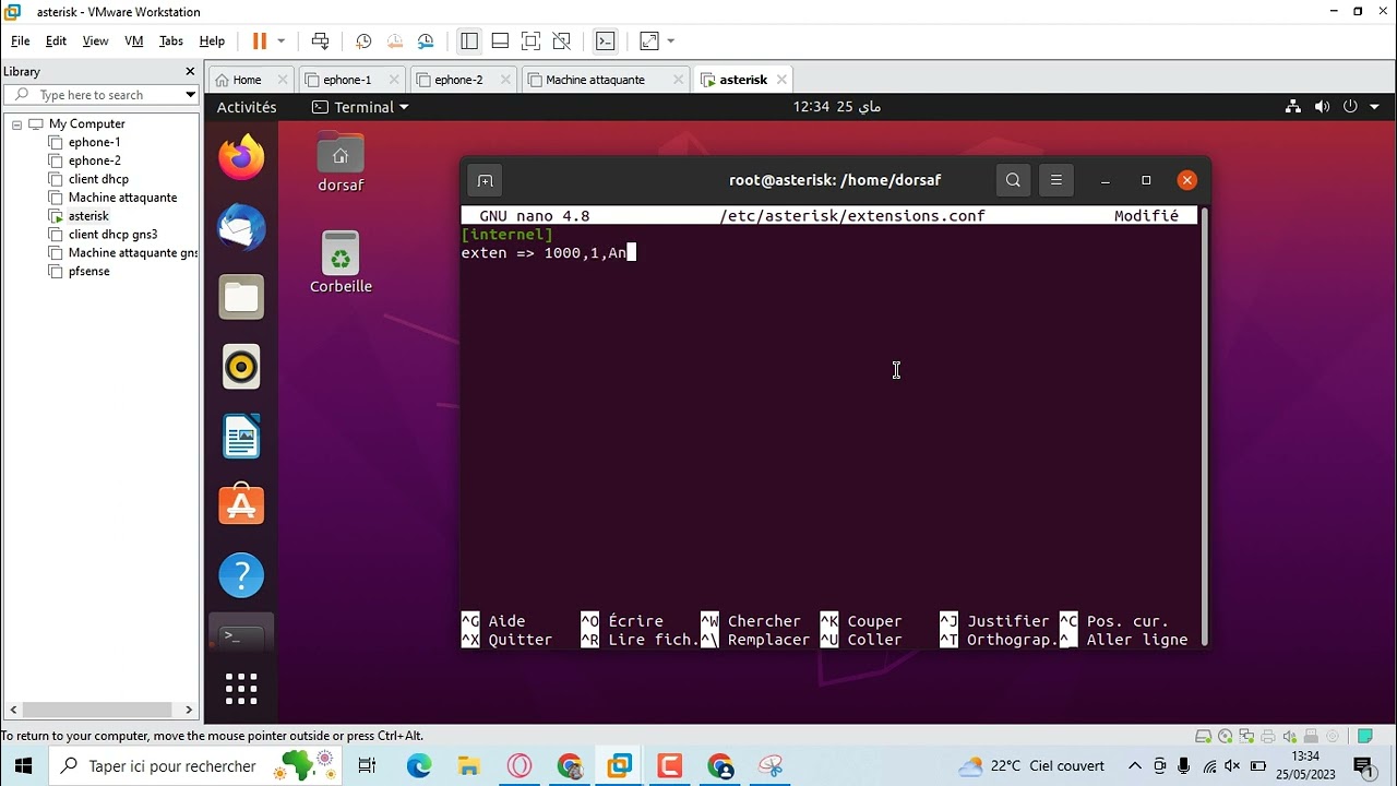 Mise en place d'un serveur VoIP asterisk