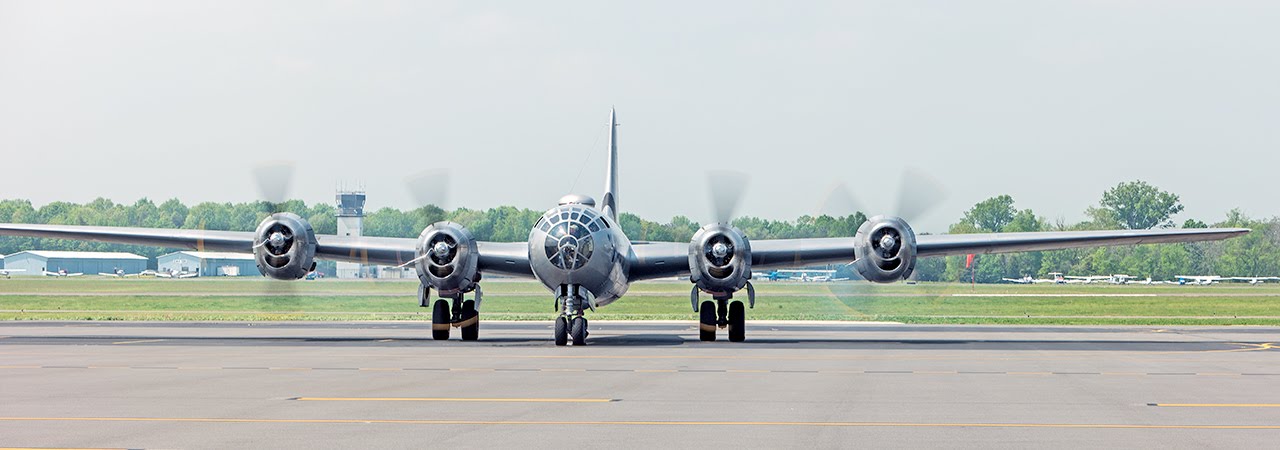P-51, B-24, B-17, B-29 takeoff Washington DC Flyover, May 8, 2015, landing