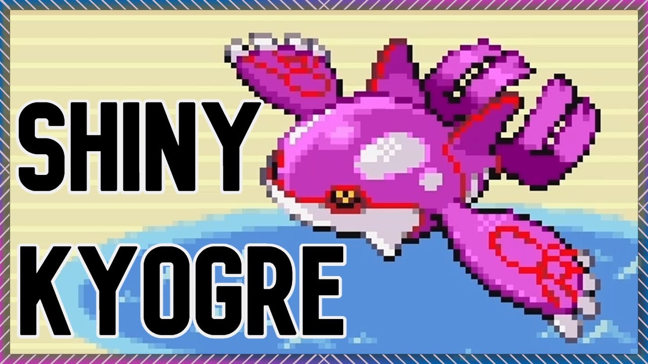 [LIVE] Shiny Kyogre in Pokemon Sapphire after only 906 soft resets!!!!!