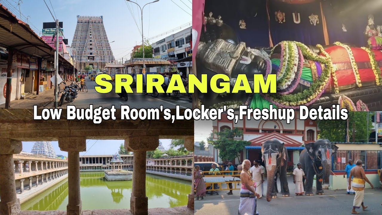 Srirangam Rooms Full Details || Low Budget Room's || Lockers,Freshup Price Details || Tamilnadu