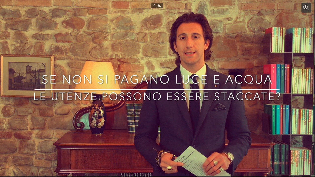 Se non si pagano luce e acqua le utenze possono essere staccate?