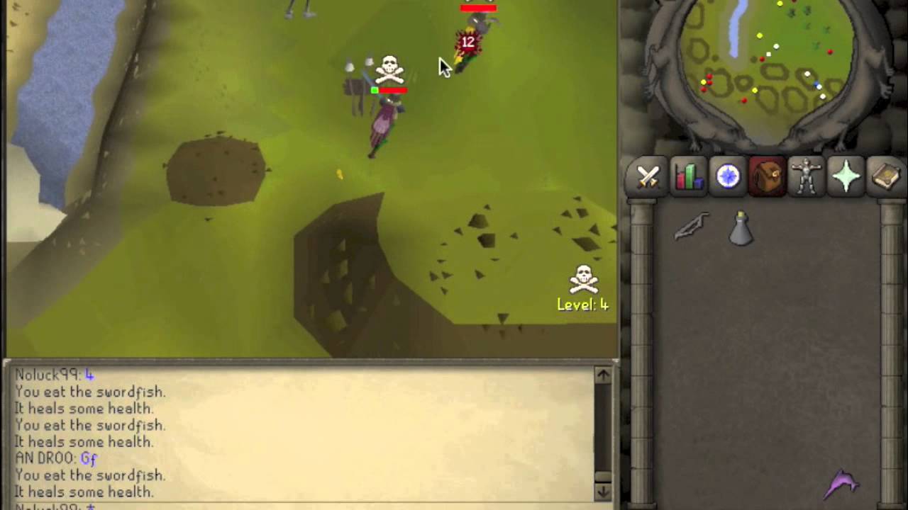 Runescape2007 f2p Noluck99's pk vid 2 (HD) range 2h nice ko's old school RS