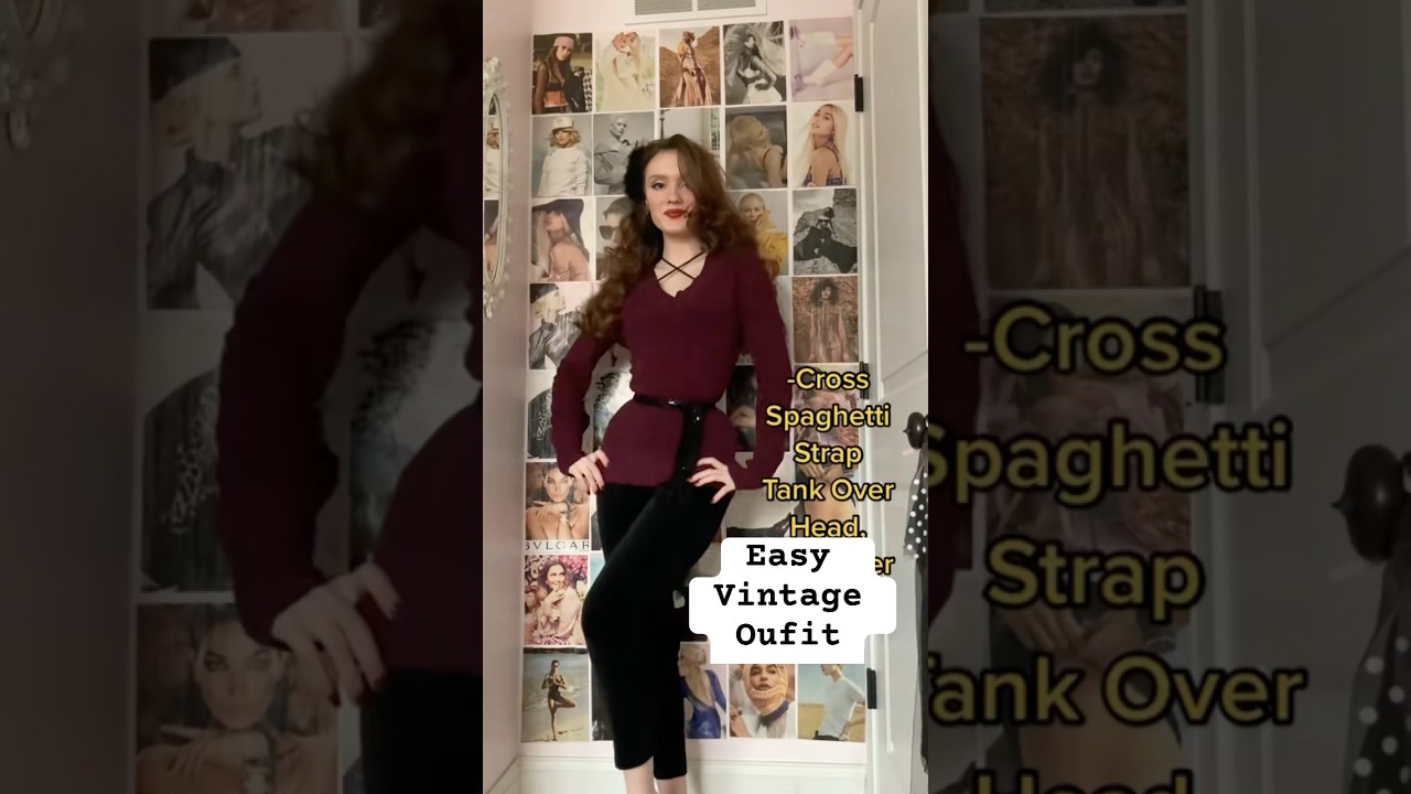 Easy Pinup Outfit! #oldies #1950s #50sstyle #vintage #1940sfashion #pinup #pinuphair #1950s #retro