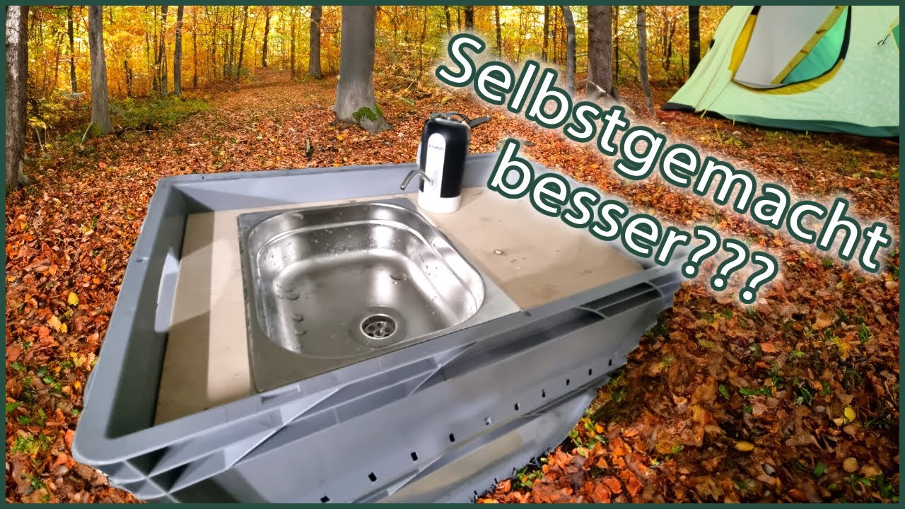 Selbstgebautes, autarkes Waschbecken mit 12L Tank: Besser als Boxio Wash? | Camping & Outdoor Gadget