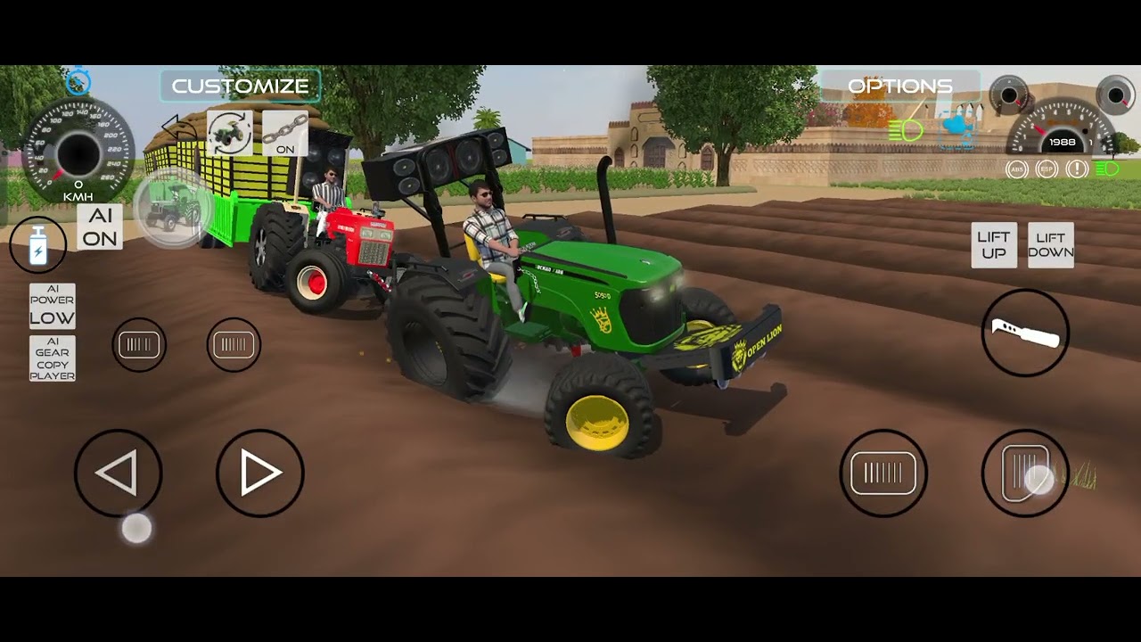 Swaraj vs John Deere and  New Holland tochan game video IND mood