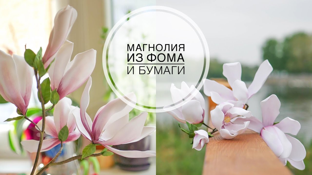 MAGNOLIA made from different materials / МАГНОЛИЯ  делаю из разных материалов  / DIY TSVORIC