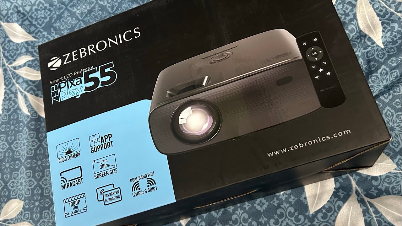 Zebronics pixaplay 55 4k support projector review