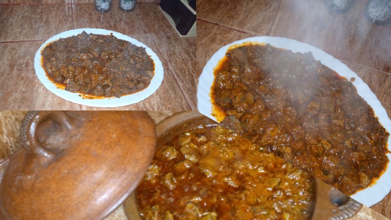 طريقة تحضير طاجين#الكبدة مشرملة مغربية💯