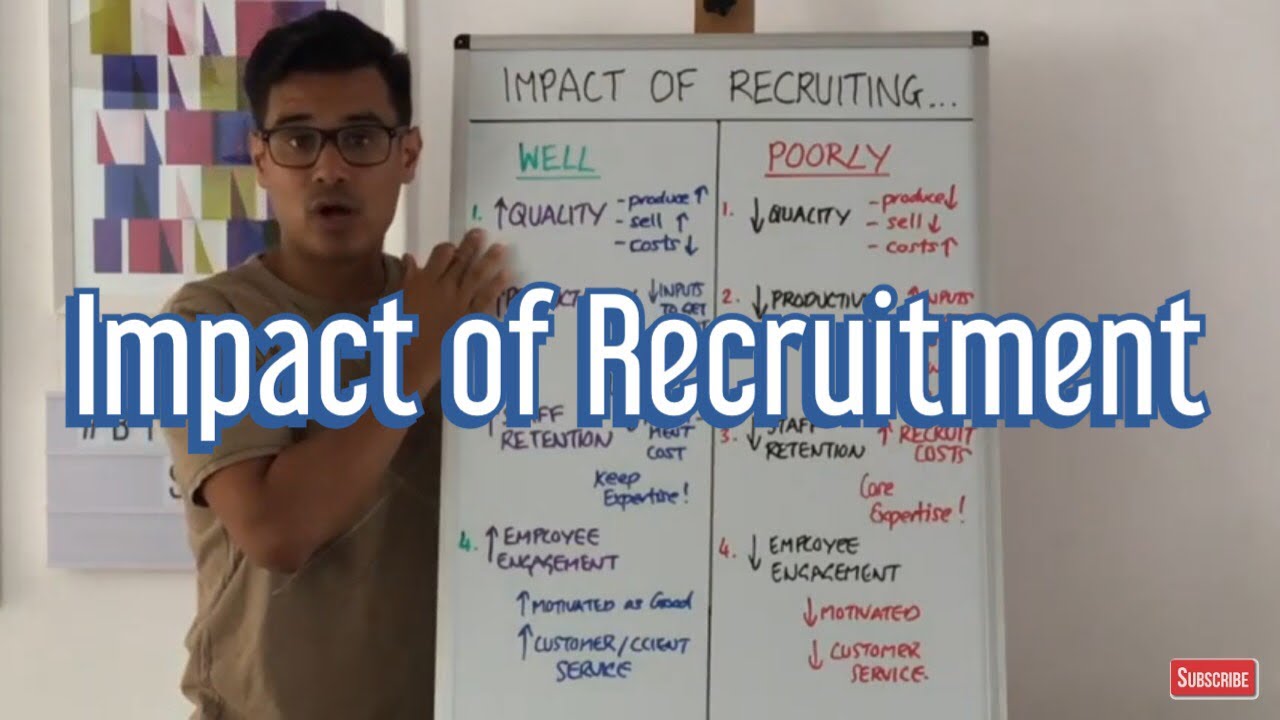 Impact of good or poor recruitment