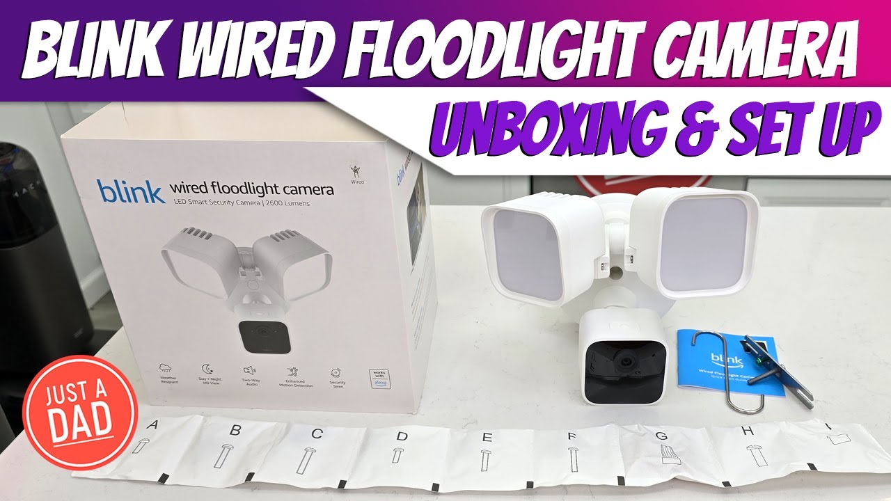 Blink Wired Floodlight Camera I love it!  UNBOXING & SET UP