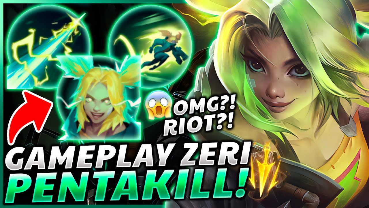 😱¡WTF RIOT! ¡BRUTAL *PENTAKILL?!* con ZERI la NUEVA CAMPEONA! *ZERI GAMEPLAY*