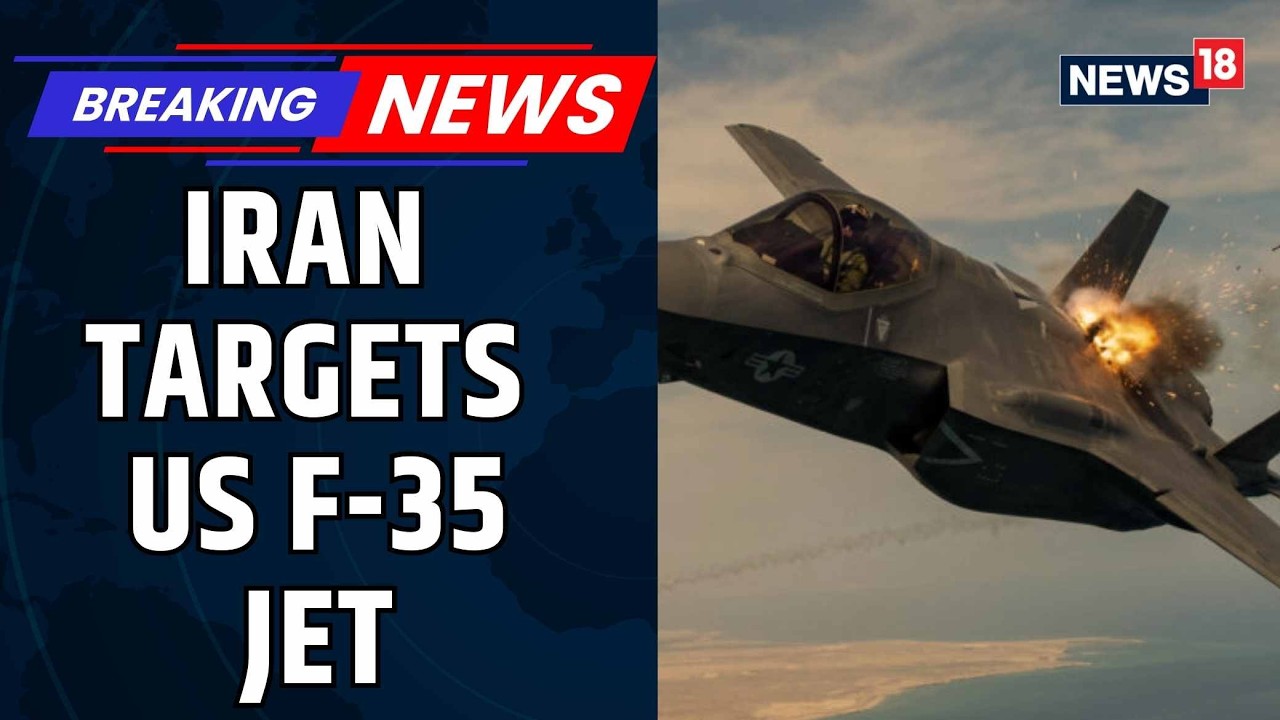 Американский истребитель F-35, предположительно обстрелянный иранскими силами, совершил аварийную...