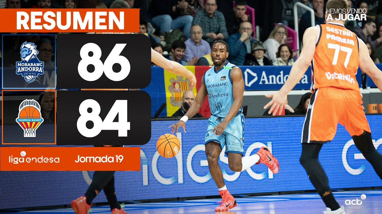 MoraBanc Andorra - Valencia Basket (86-84) HIGHLIGHTS | Liga Endesa 2024-25