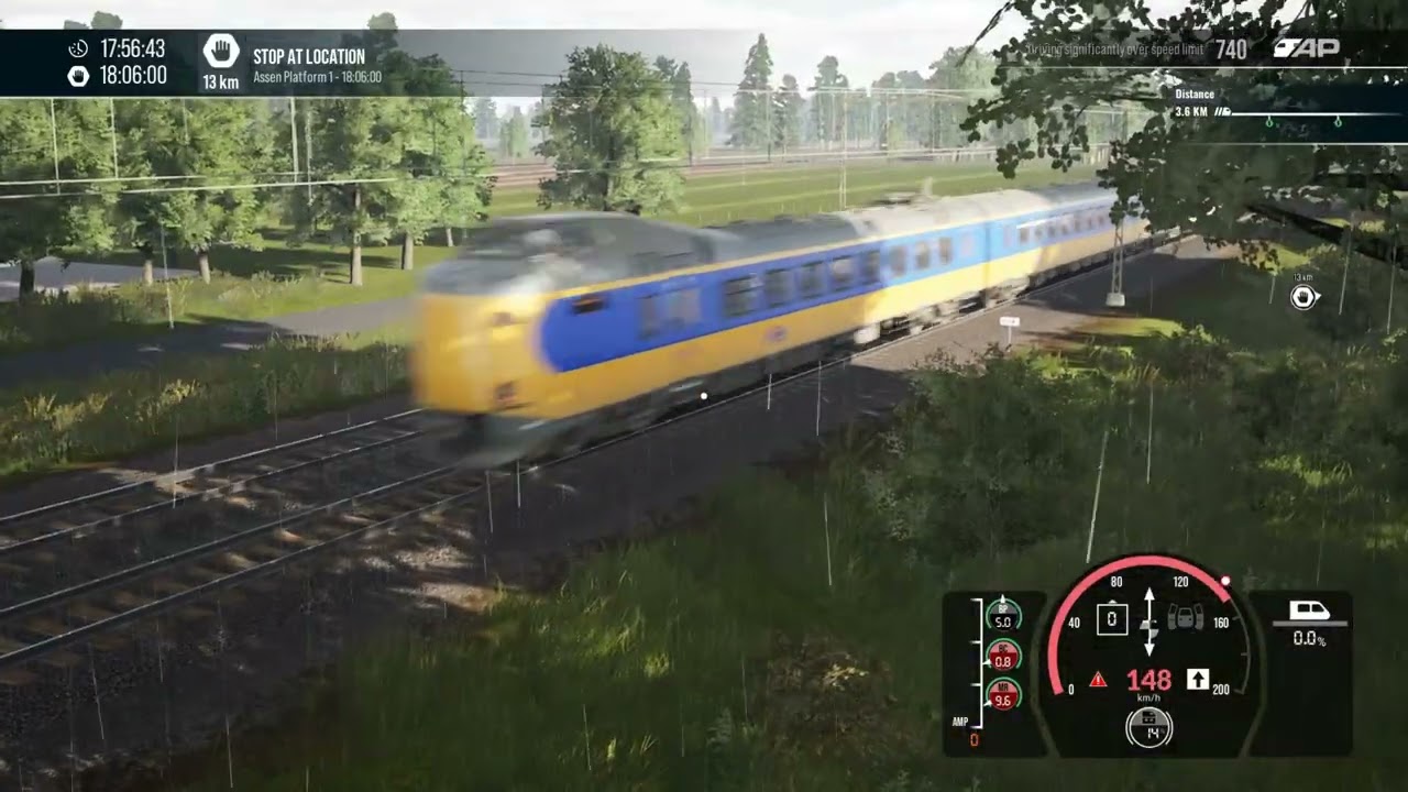 TRAIN SIM WORLD 6 – IC 766 Groningen → Den Haag Centraal - Full 4K Gameplay | Dynamic Weather, Rain.