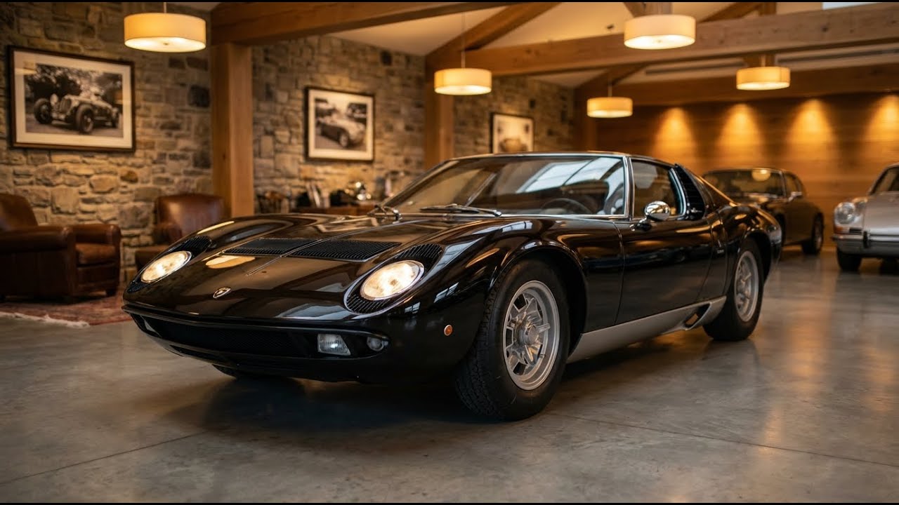 Starting a 1970 Lamborghini Miura P400S Inside a Luxury Garage 🔥