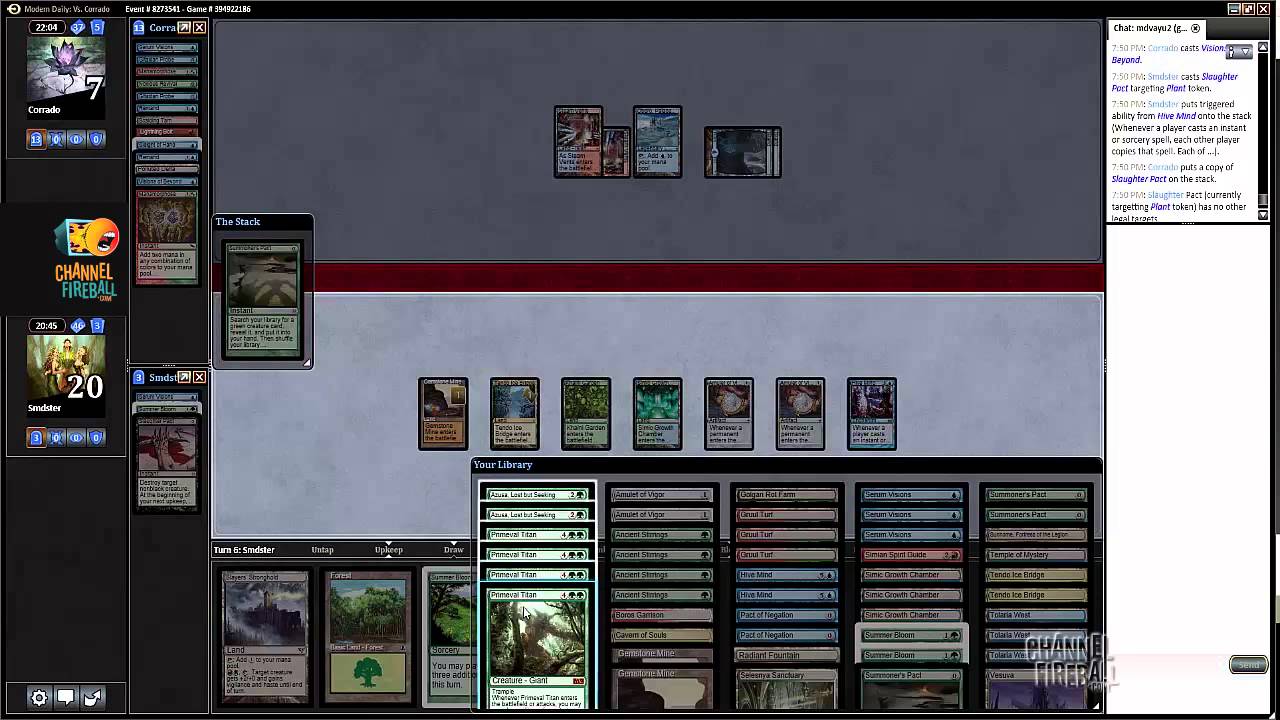 Channel Pardee Time - Modern Amulet Bloom Combo (Match 2)