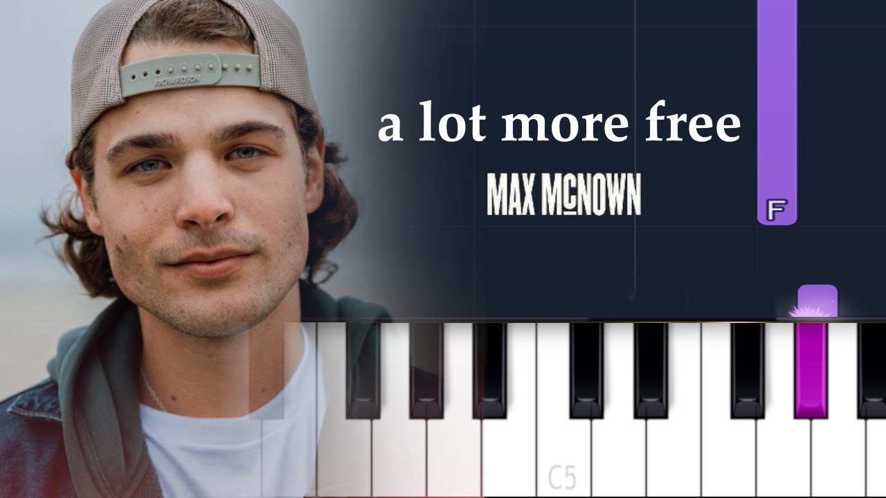 Max Mcnown - A lot more free (Piano Tutorial)
