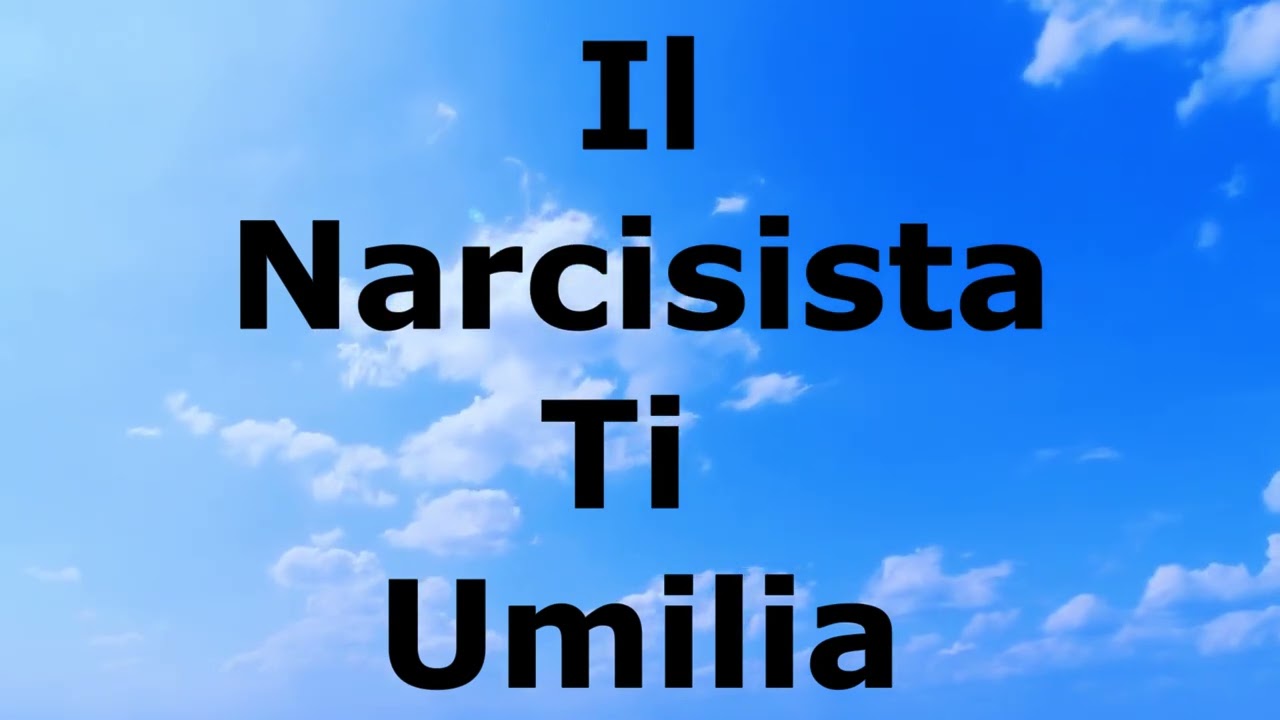 Il Narcisista Non Ti Chiama per Nome