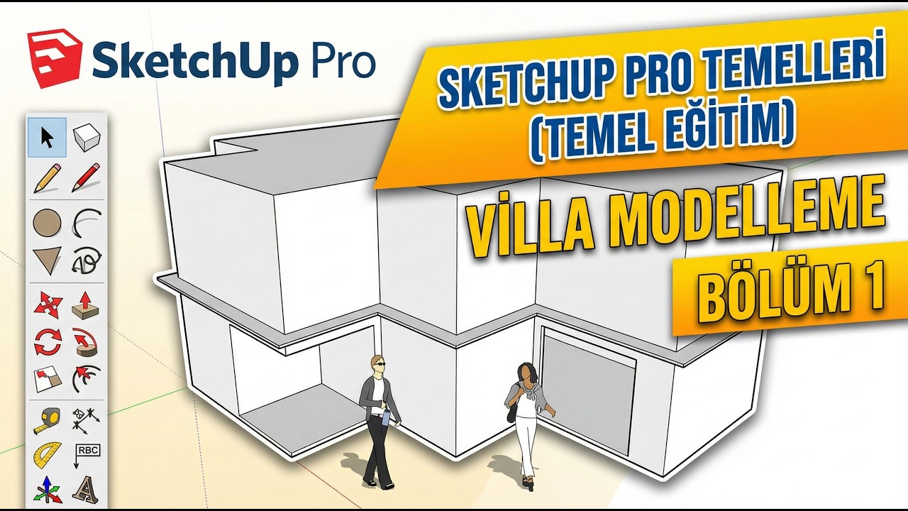 31-Sketchup Alıştırma-Villa Modelleme Bölüm 1