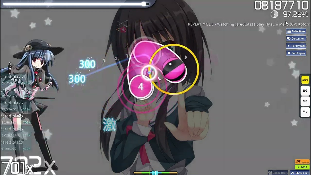 Osu! Hitachi Mako (CV: Kotorii Yuuka) -  Mako no Nichijou [Insane]
