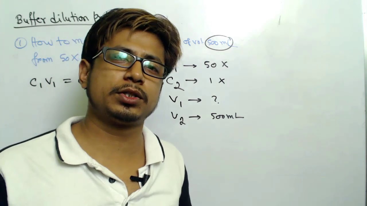 Buffer dilution problems and calculations