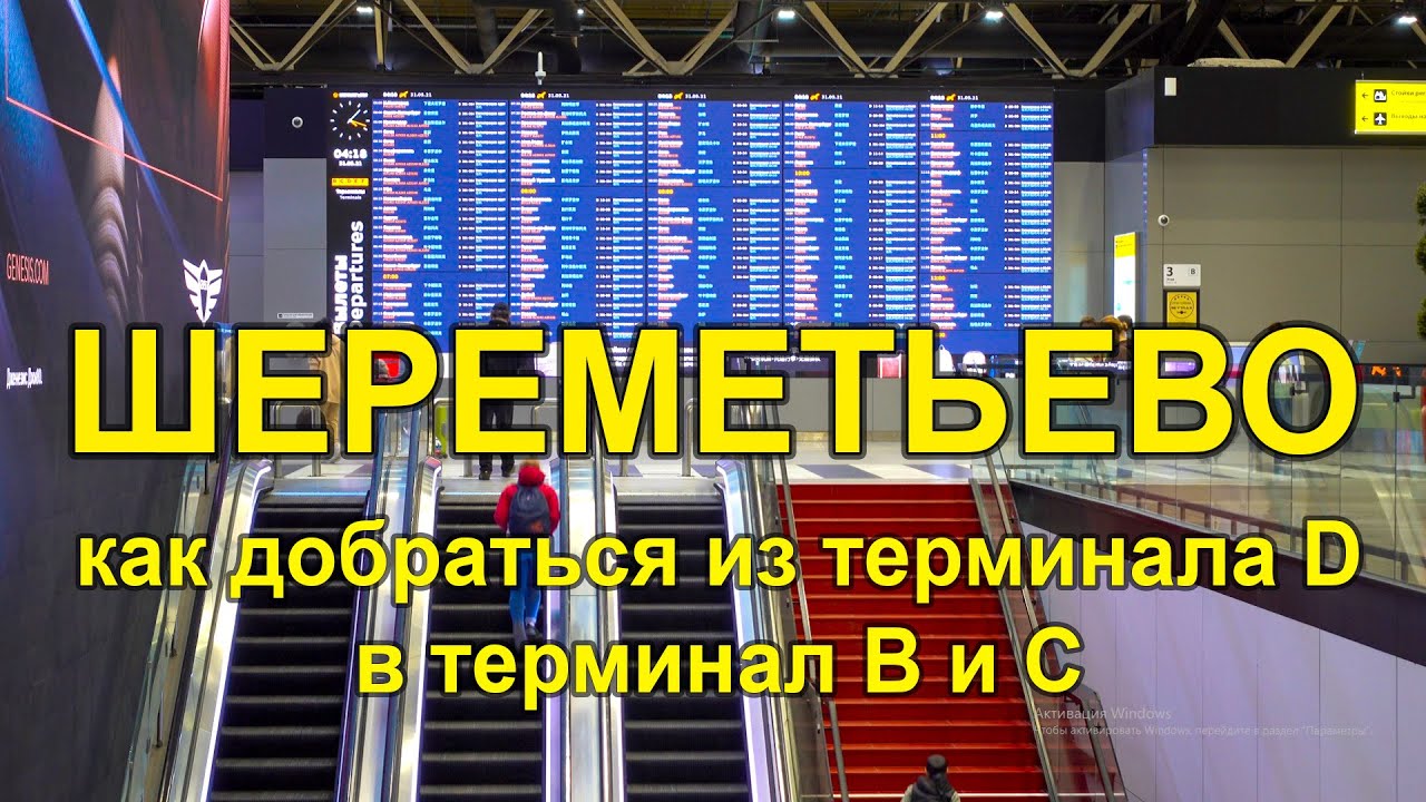 Аэропорт Шереметьево как добраться из терминала D в терминал B и C. Шатл между терминалами.
