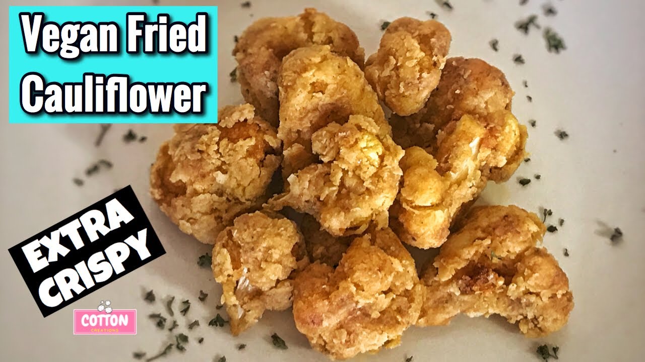 Веганская жареная цветная капуста | заменитель жареной курицы