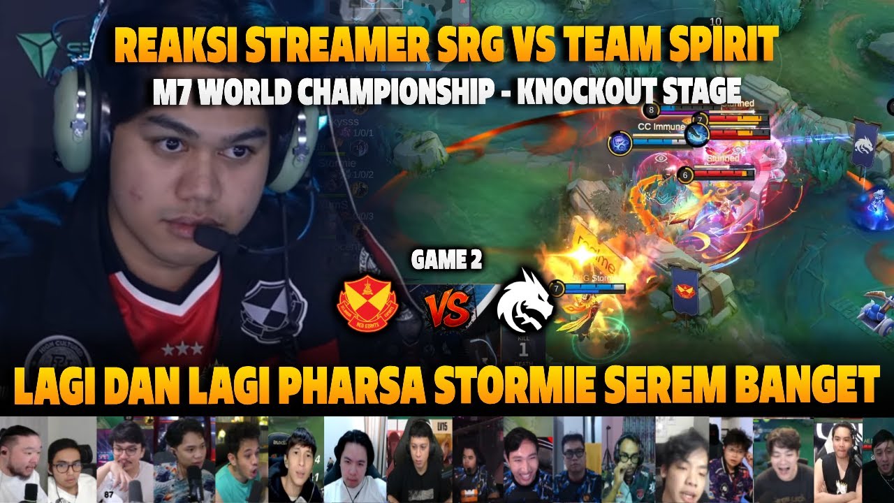 INI PHARSA STORMIE WAJIB DI BAN GAK SIH❗REAKSI STREAMER M7 KNOCKOUT STAGE SRG VS TS | GAME 2
