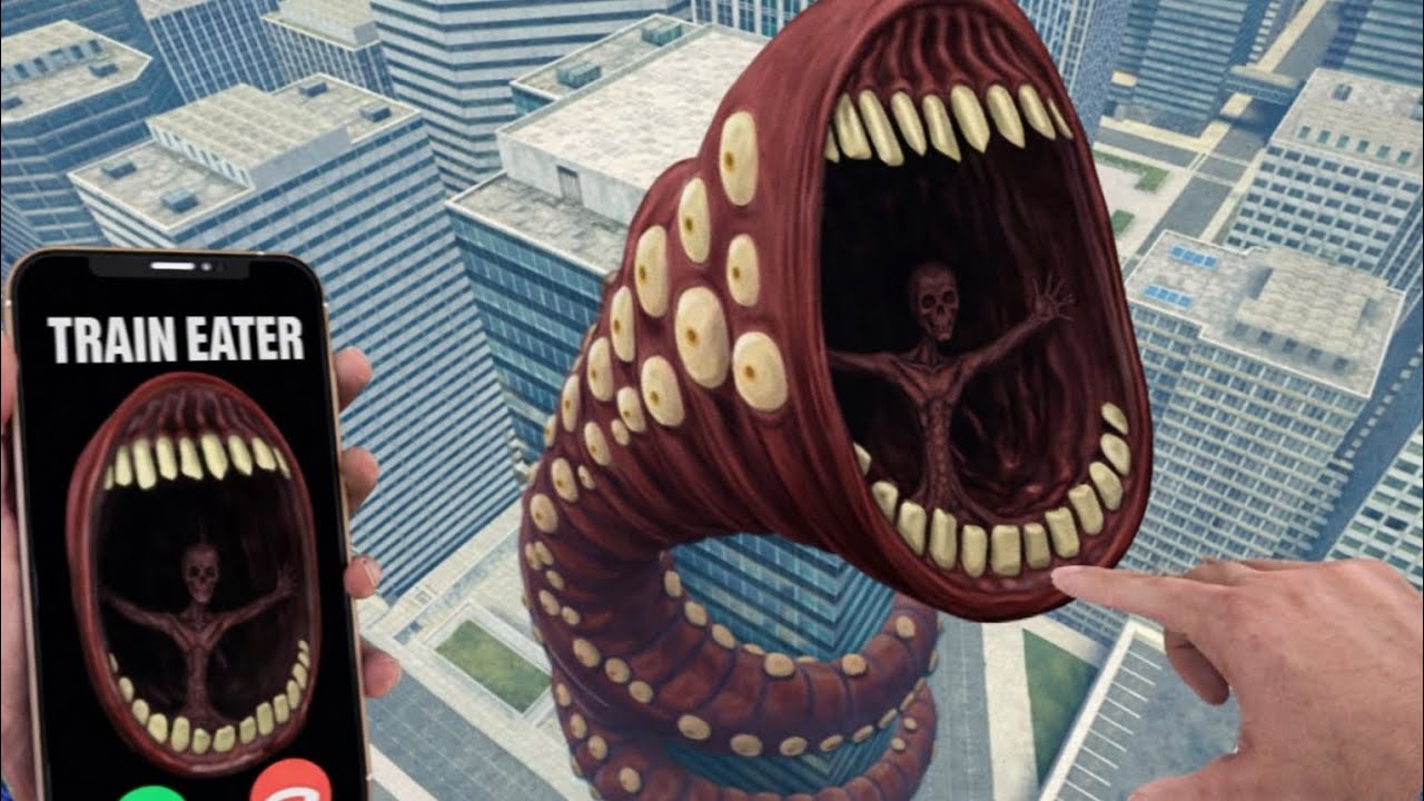 Something Terrifying Happens When Train Eater Worm Calls You in Garry’s Mod