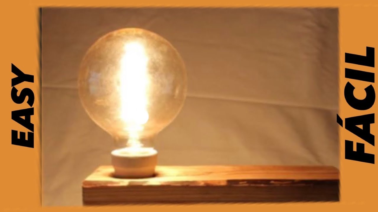 ♻ #1 ▶COMO HACER UNA LAMPARA CON MADERA RECICLADA DE PALETS ( PASO A PASO)
