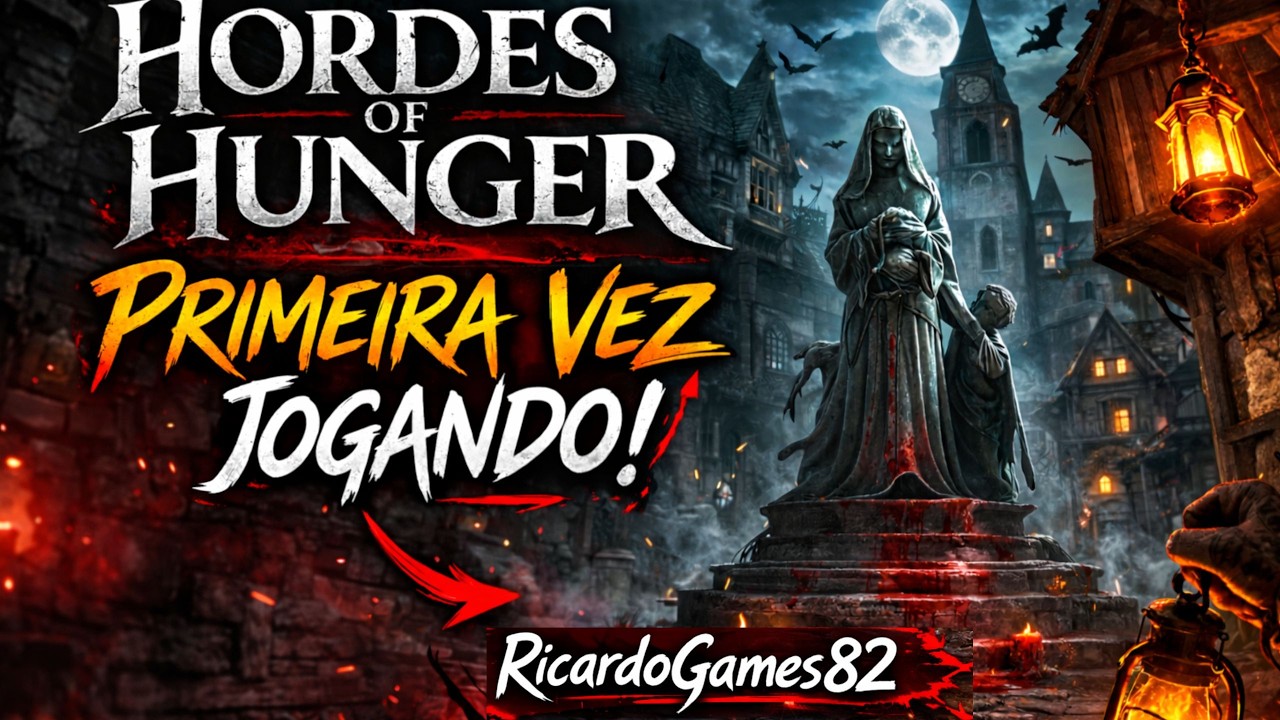 Hordes of Hunger | PRIMEIRA VEZ JOGANDO! Sobrevivendo ao Terror Medieval