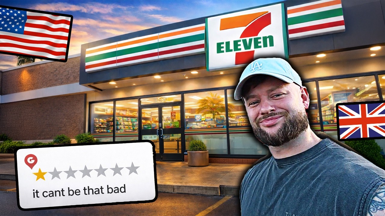 Brit's FIRST TIME Trying Food at 7-Eleven in America!