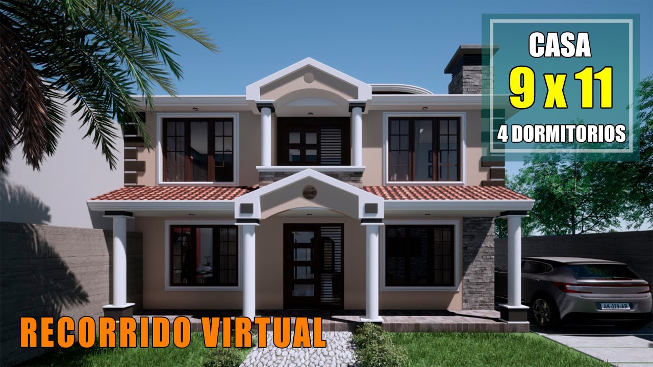 Recorrido Virtual || Casa VY 9 x 11 m || Casa 3D