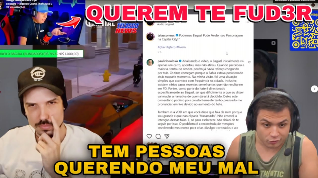 PODEROSO BAGUAL SOBRE PESSOAS TENTANDO PREJUDICAR ELE! DELEGA DEU UM CONSELHO PARA ELE!