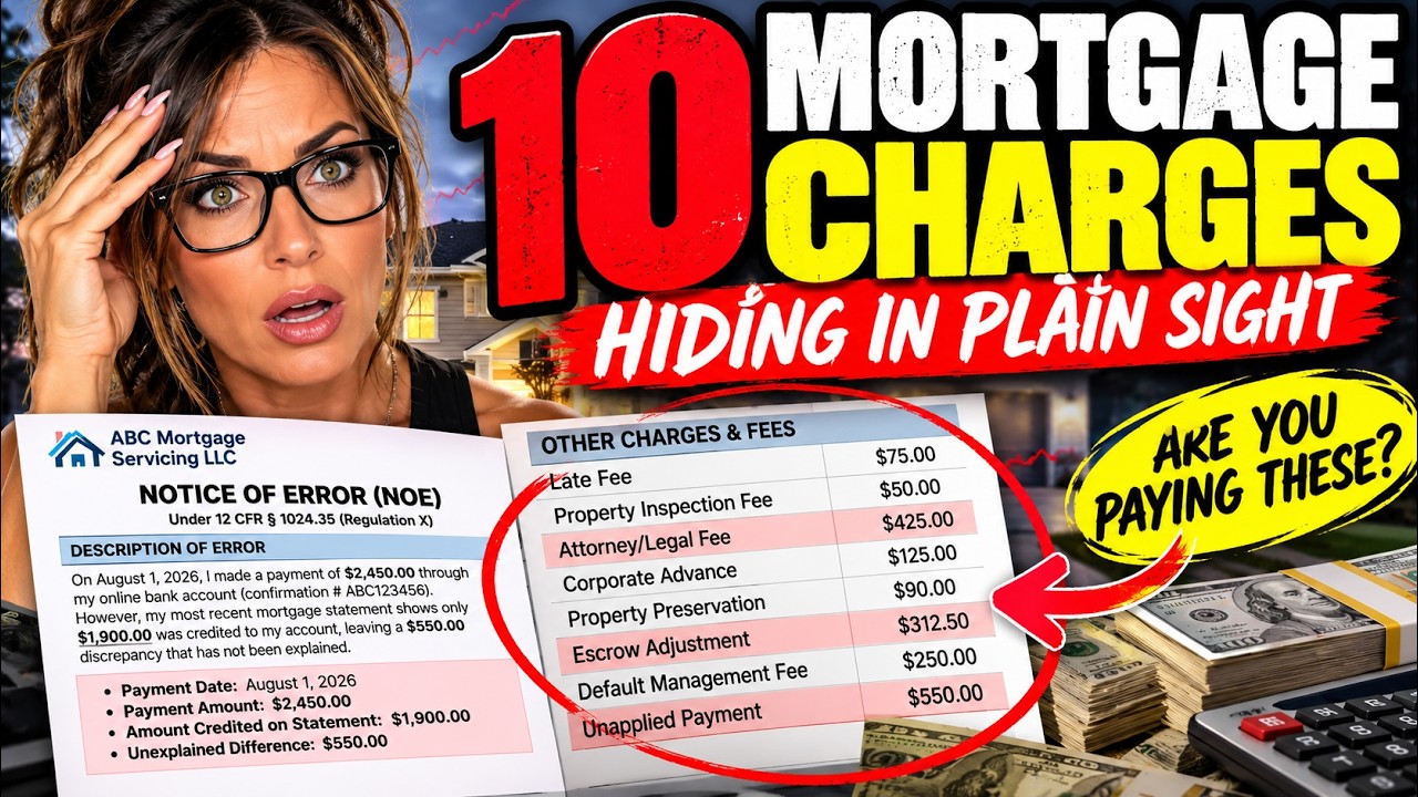 10 Charges Hiding in Your Mortgage Statement - Write these down!