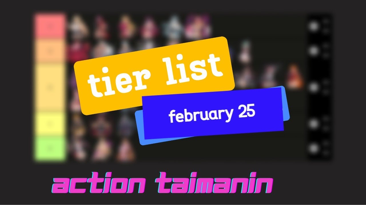 Action Taimanin - my Tier List February 25 - Ragnarok (2.10.80)