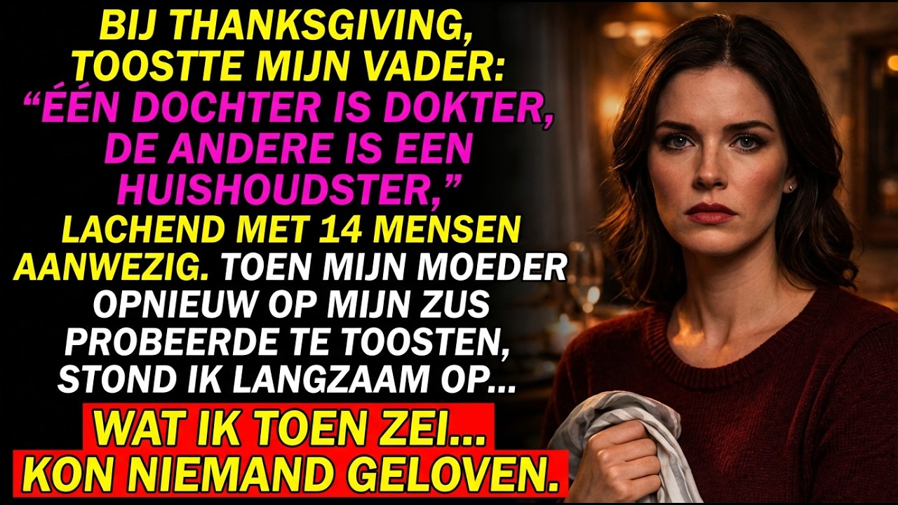 Met Thanksgiving stelden mijn ouders me voor als “de dienstmeid” — een gast kende mijn titel.