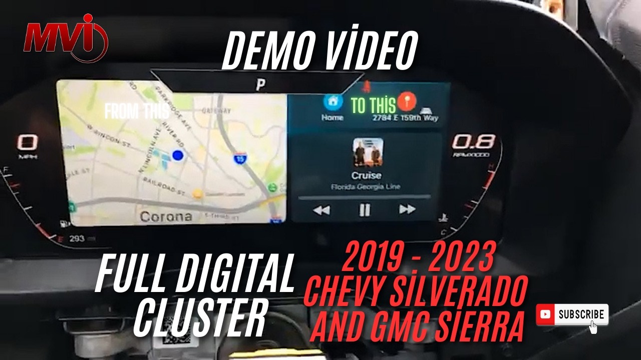 Полное демонстрационное видео цифровой приборной панели для автомобилей Chevy Silverado и GMC Sie...