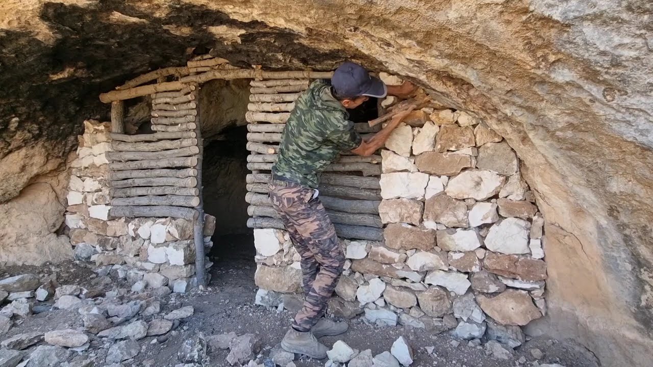 Building to survive: I turned an amazing old stone cave into a safe haven with a fireplace