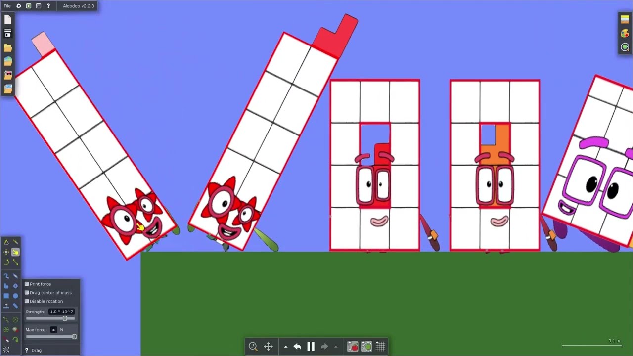 NUMBERBLOCKS MINECRAFT BUT THE FLOOR IS LAVVA