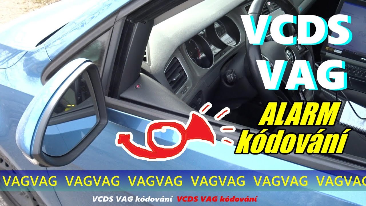 VCDS alarm aktivace kódování MQB