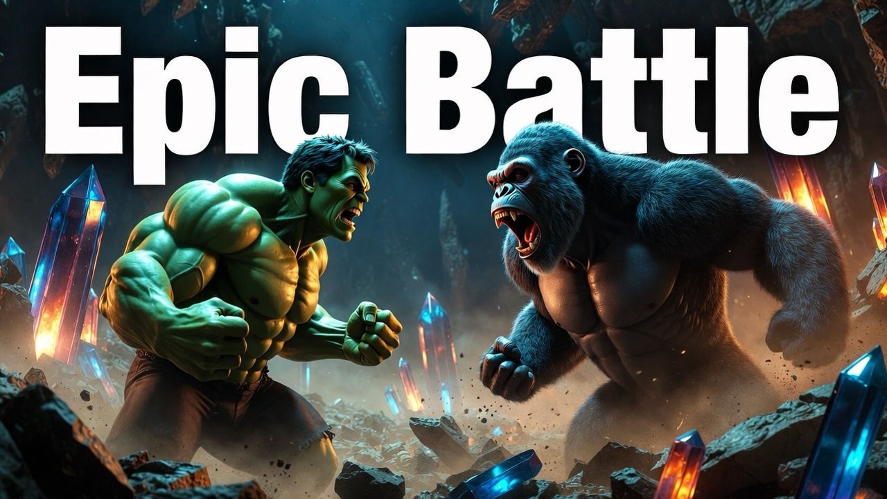 Epic Showdown: Hulk vs Kong Underground! ⚡🦍💚