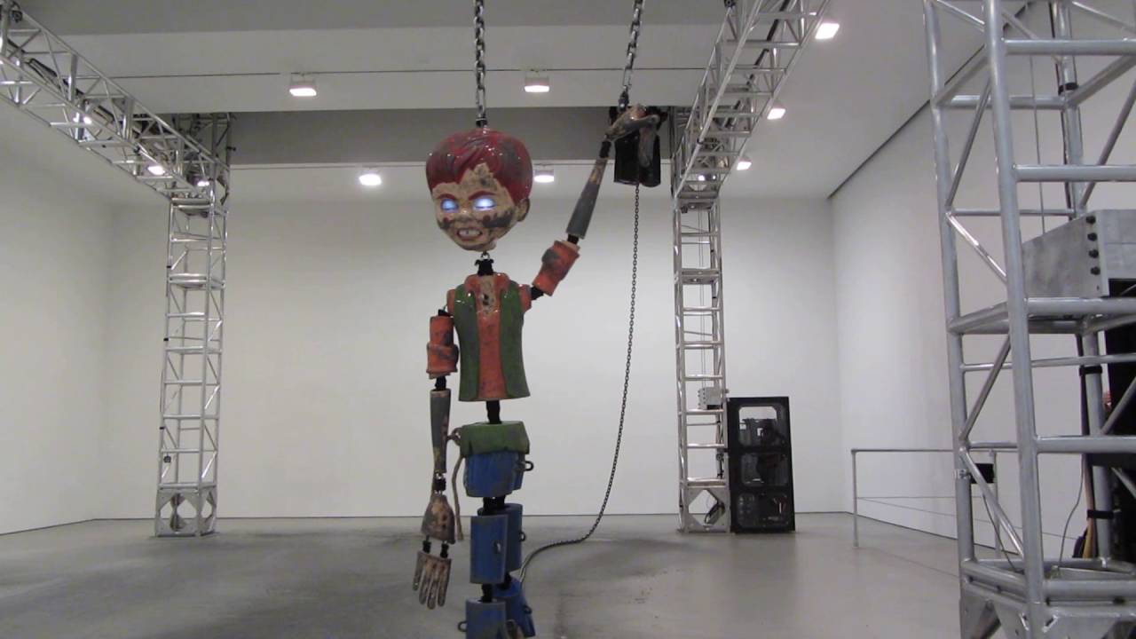 Jordan Wolfson: Colored sculpture 2016 @ David Zwirner Gallery