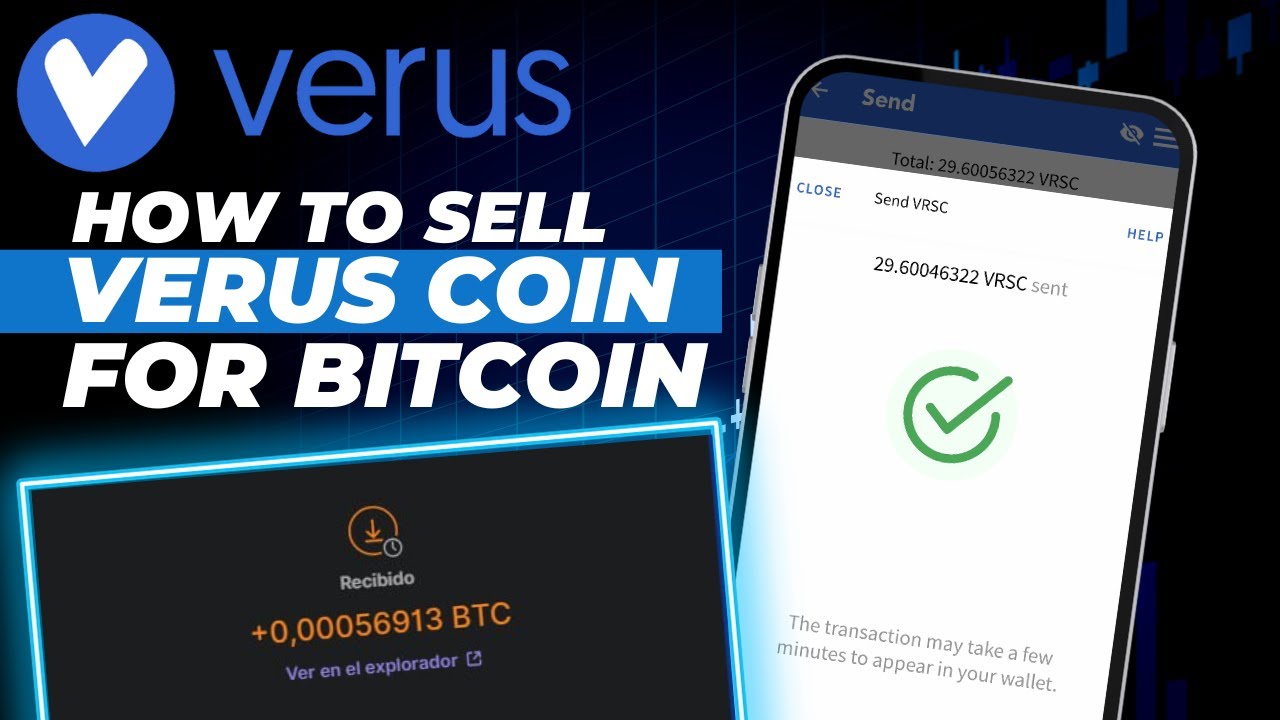 🔑 Как продать Verus Coin (#VRSC) за Bitcoin (#BTC): пошаговое руководство для начинающих ⏱️