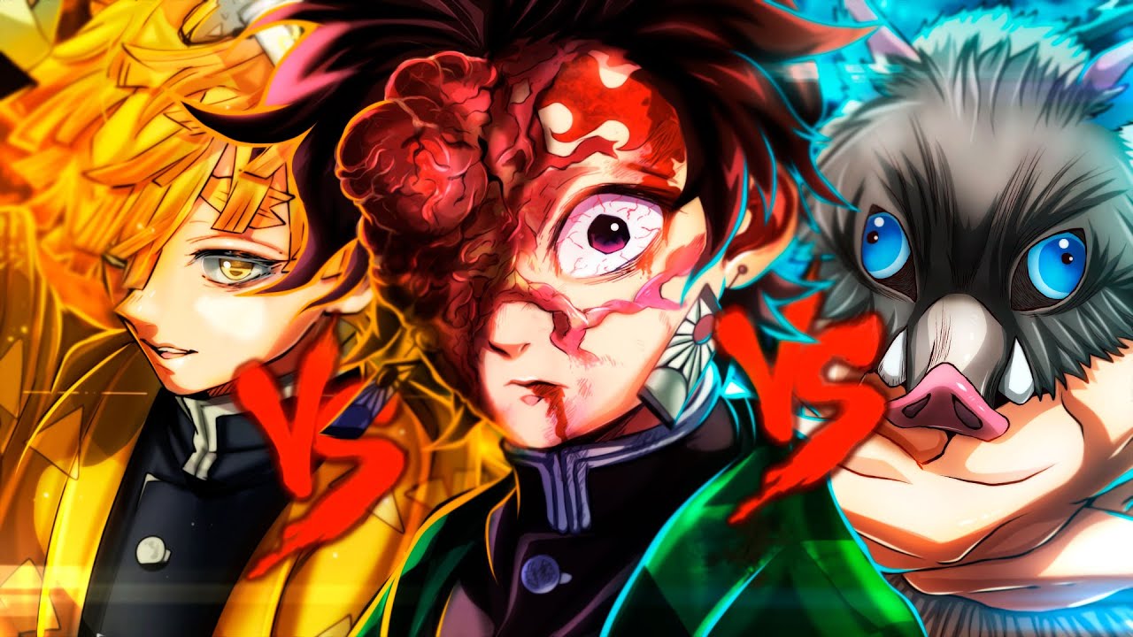 Tanjiro VS. Zenitsu VS. Inosuke | Combate de Rimas | Part. Sting e ÉoDan