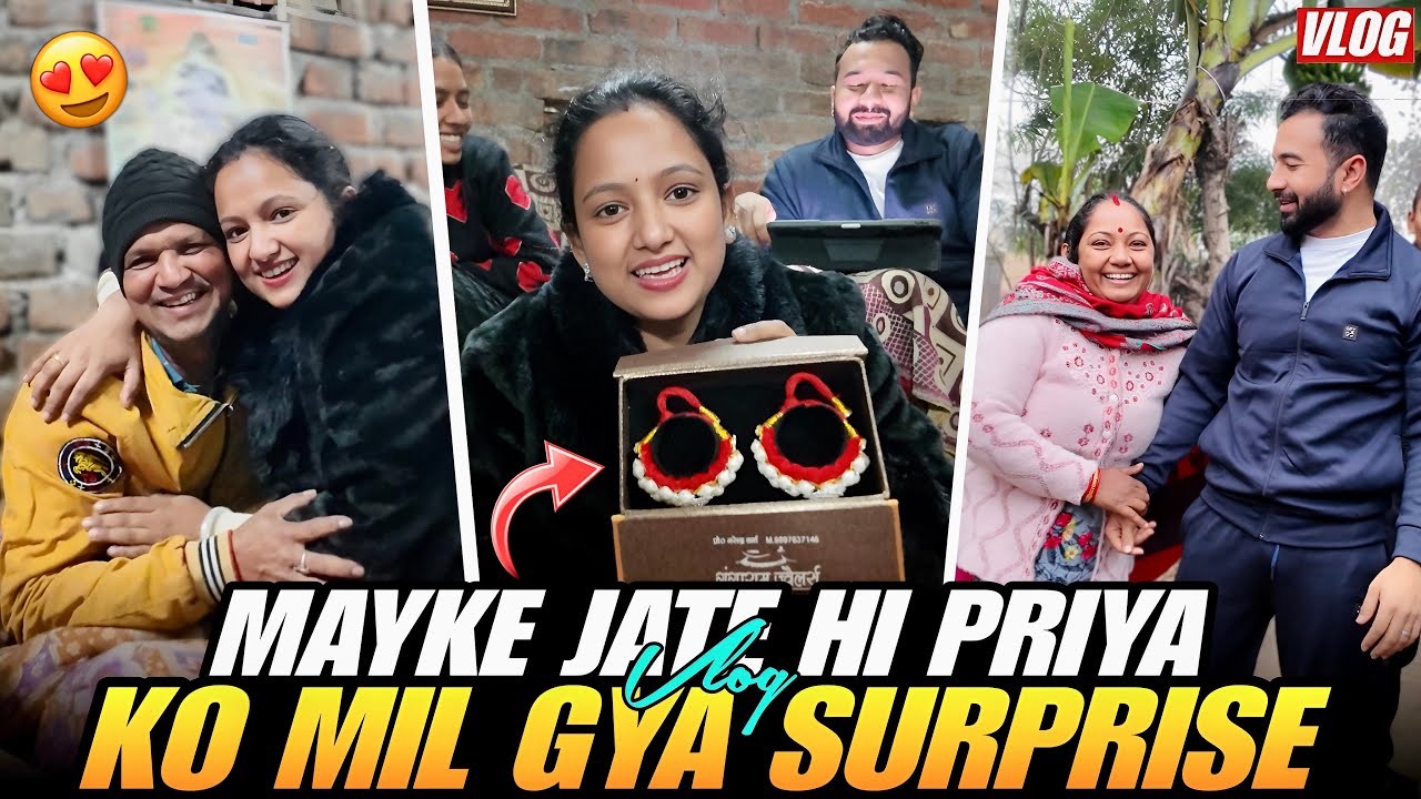 Mayke jati hi priya ko mila surprise 🎁 || Punjab to Uttrakhand || priya jeet vlogs 